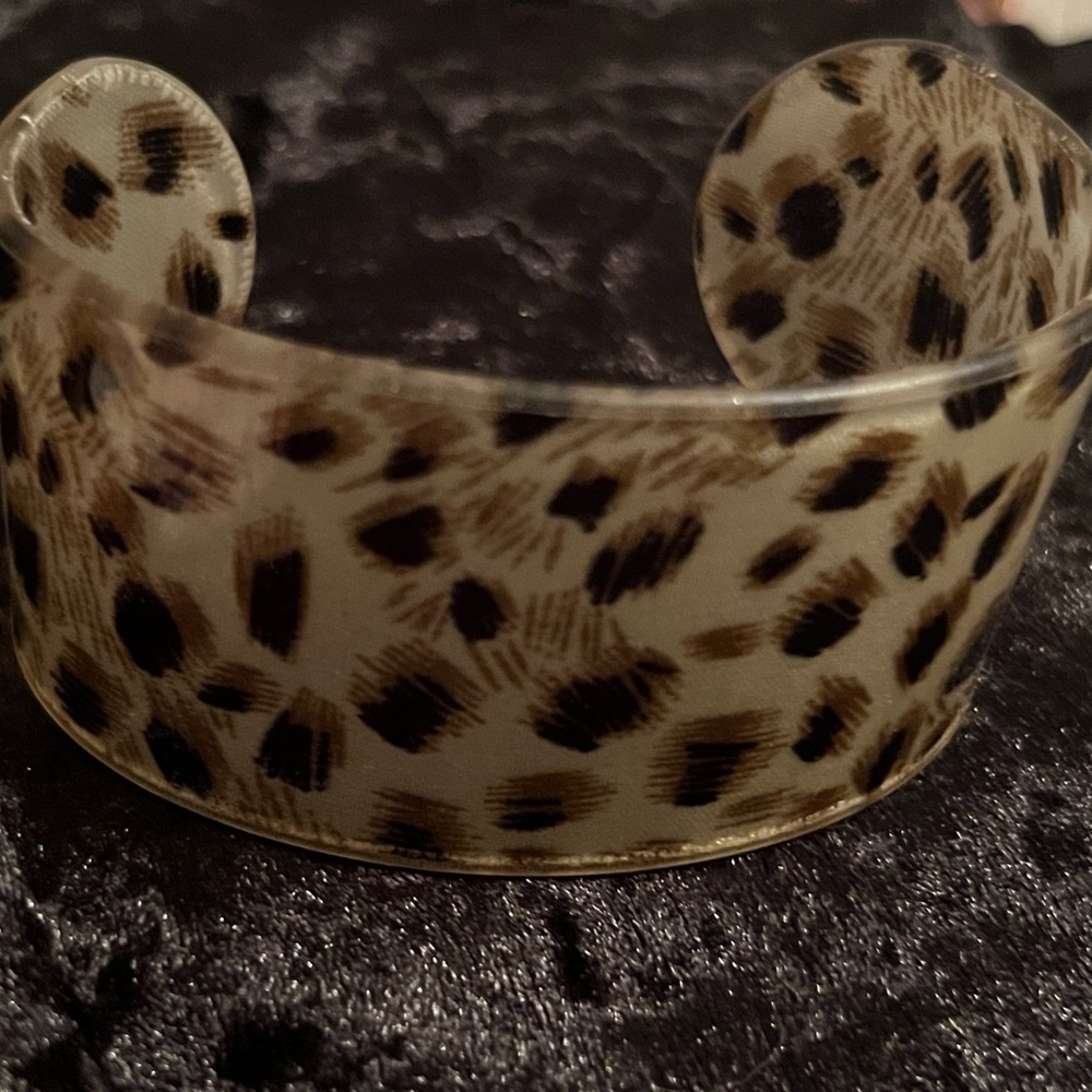 Transparent Cheeta Print Cuff